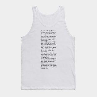 Hymn to Aphrodite: Ancient Greek poem (Black) Tank Top